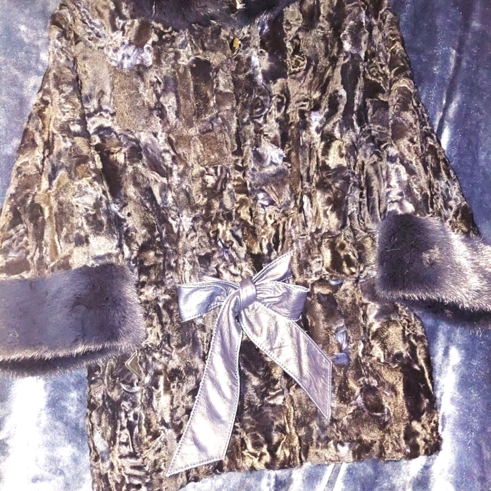 Mink and lamb fur jacket